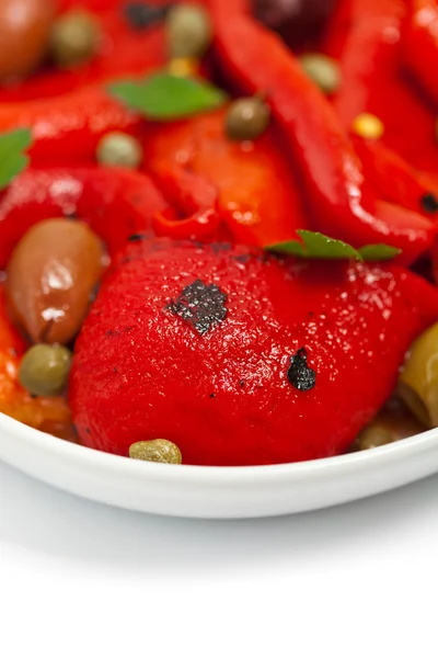 Pečené papriky salát — Stock fotografie