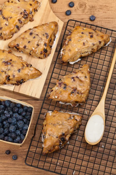 Blueberry Pastry Scones — Stock Photo, Image