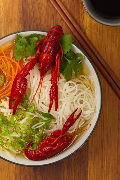 Fideos de arroz con Crawfis —  Fotos de Stock