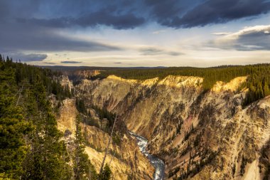 Grand Canyon of the Yellowstone, USA clipart