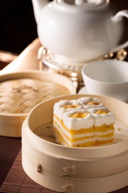 Çin çay seti ile Çin Dim Sum