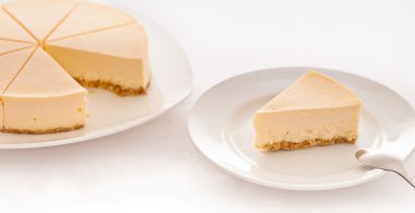 peynirli kek, dilimlenmiş, seçici odak