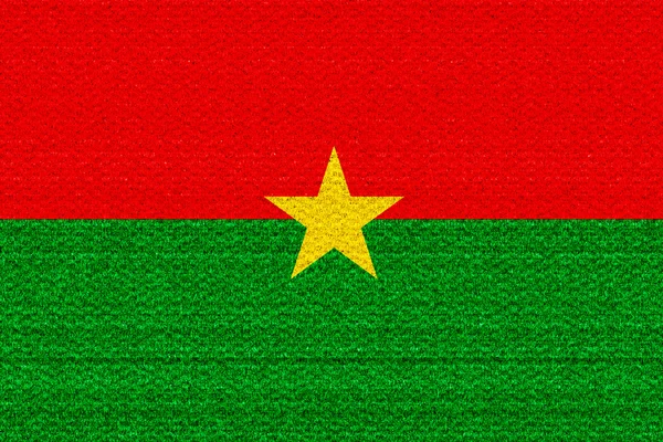Bandeira do Burquina Faso — Fotografia de Stock