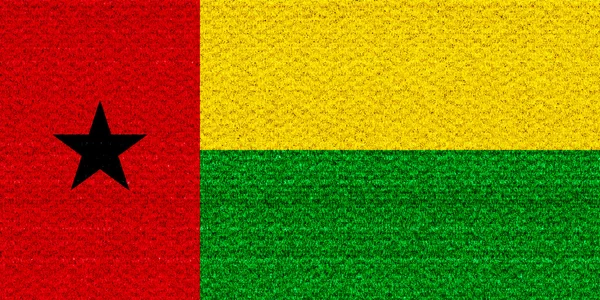 Γουινέα Μπισσάου σημαία — Φωτογραφία Αρχείου