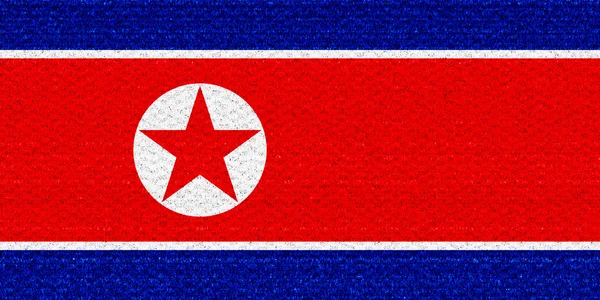 Bandeira da Coreia do Norte — Fotografia de Stock