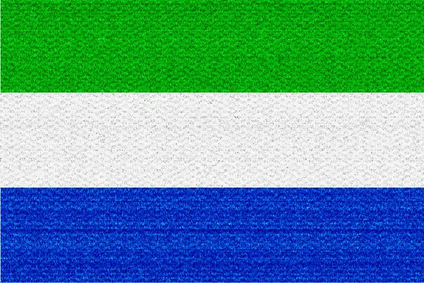 Σημαία της Σιέρα Λεόνε — Φωτογραφία Αρχείου