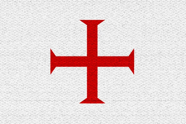 Templar knight flagga — Stockfoto
