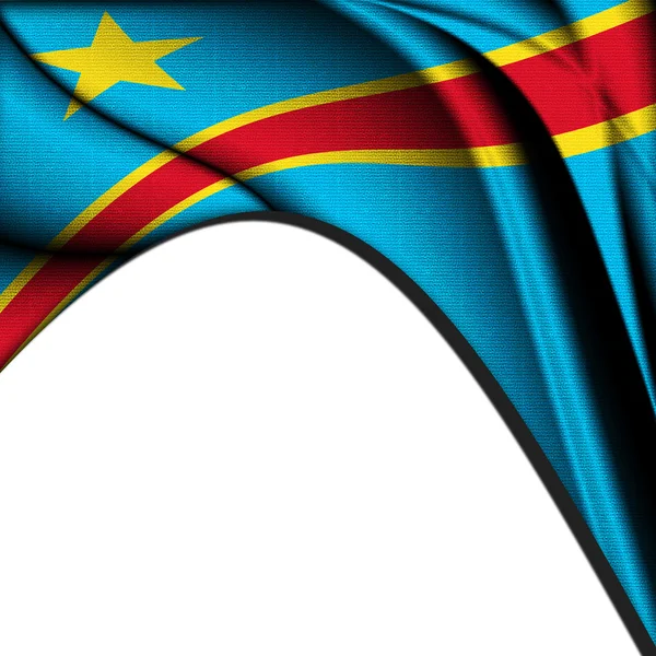 Demokratiska republiken Kongos flagga — Stockfoto