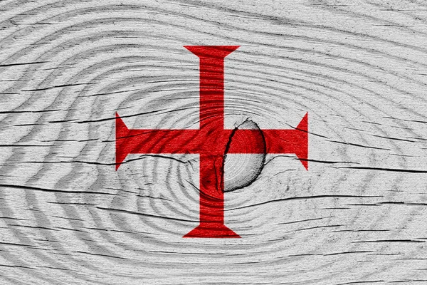 Knight Templar σημαία — Φωτογραφία Αρχείου