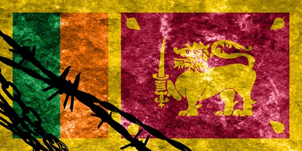 Vlag van Sri lanka — Stockfoto