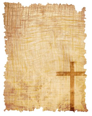 Kağıt arka plan Hıristiyan çarmıhta