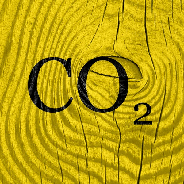 CO2 warning sign — Stock Photo, Image