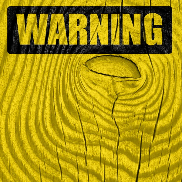 Empty warning sign — Stock Photo, Image