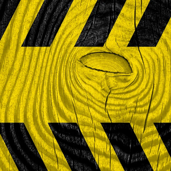Siyah ve sarı tehlike çizgileri — Stok fotoğraf