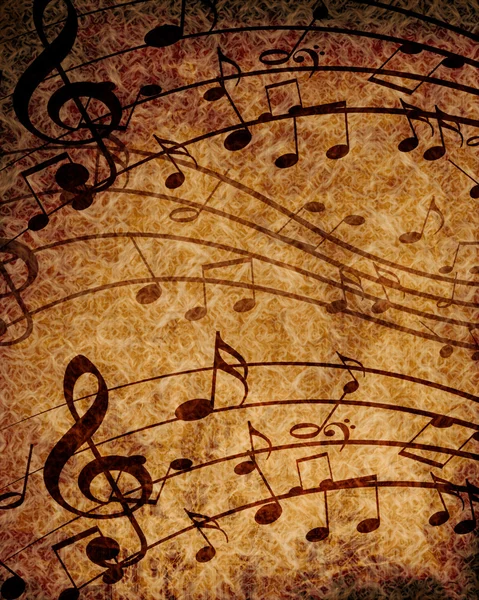 Folha de música antiga — Fotografia de Stock
