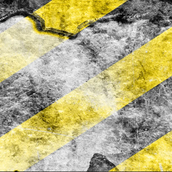 Black and yellow hazard lines — Stock Photo, Image