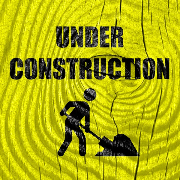 Under construction sign — Stock Photo, Image