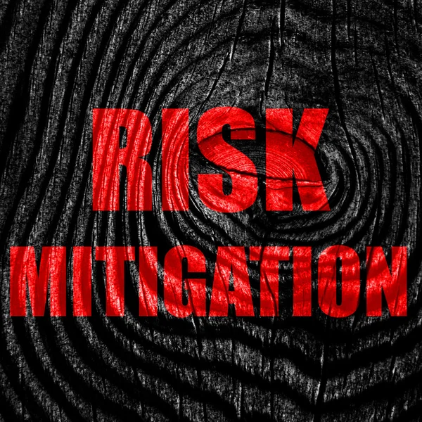 Risk mitigation sign — Stock Photo, Image