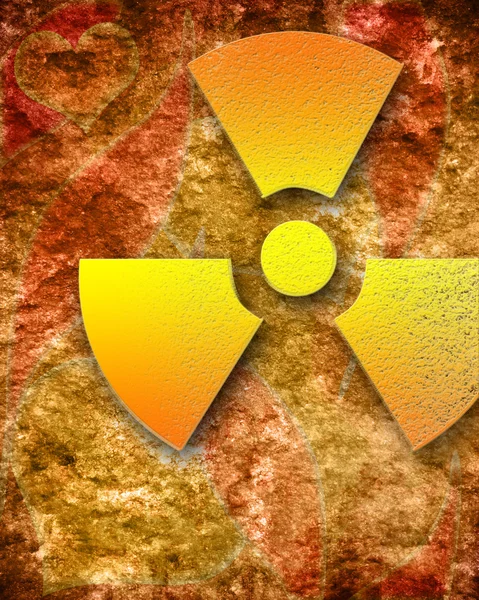 Nuclear danger background — Stock Photo, Image