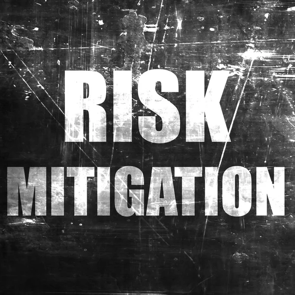 Risk mitigation sign — Stock Photo, Image