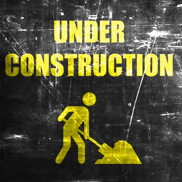 Under construction sign — Stock Photo, Image