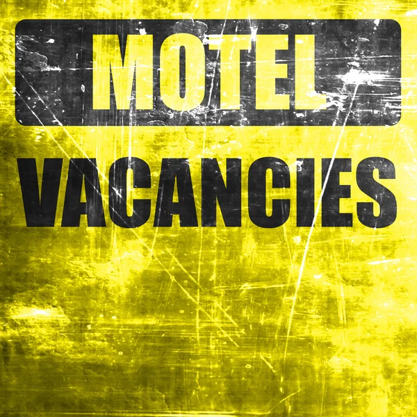 Vacature teken voor motel — Stockfoto