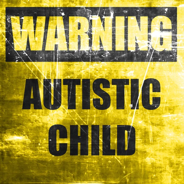 自闭症儿童标志 — 图库照片