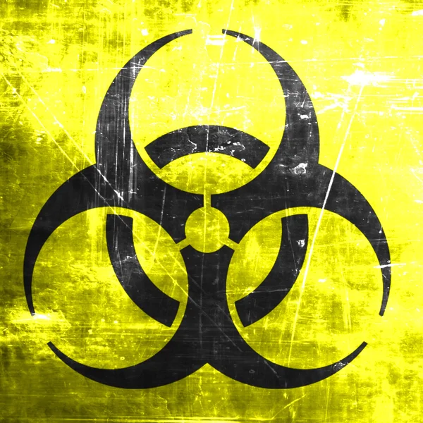 stock image Bio hazard sign on a grunge background