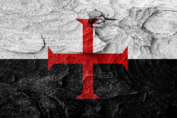 Flaga Rycerz Templariuszy — Zdjęcie stockowe