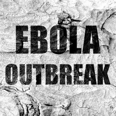 Ebola salgını konsepti arka plan