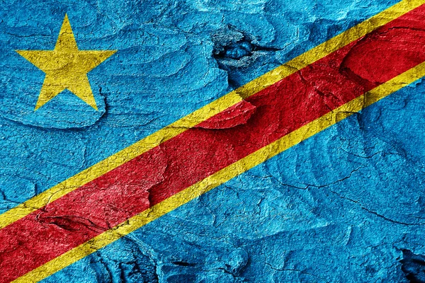 Repubblica democratica del Congo Bandiera — Foto Stock