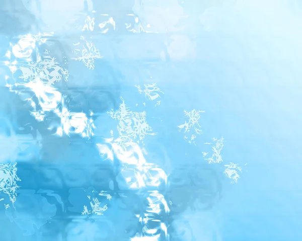 Blauwe winter bokeh achtergrond — Stockfoto