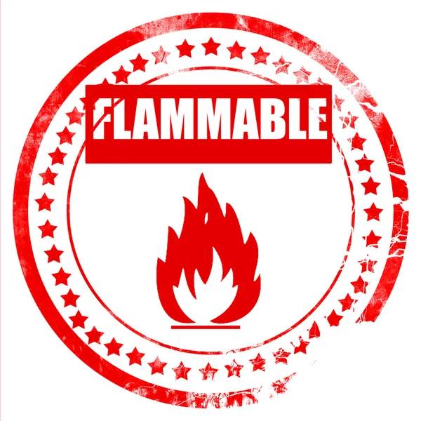 Flammable hazard sign