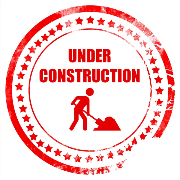 Under construction sign — Stock Photo, Image