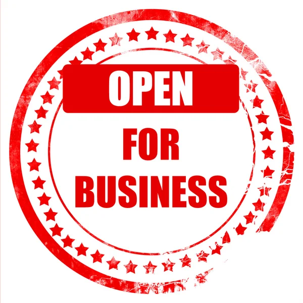 Open for business sign — Stock Photo, Image