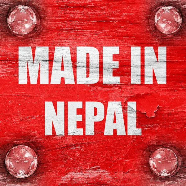 Gemaakt in nepal — Stockfoto