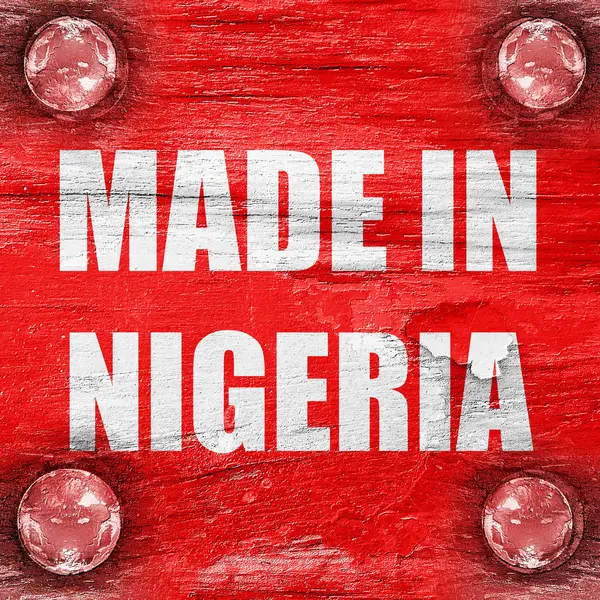 Feito em nigeria — Fotografia de Stock
