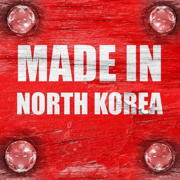 Gemaakt in Noord-korea — Stockfoto
