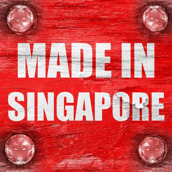 Gemaakt in singapore — Stockfoto