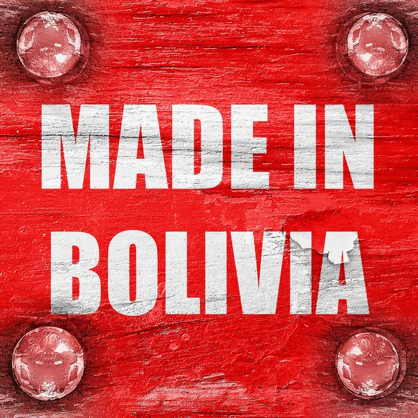 Зроблено в Болівії — стокове фото