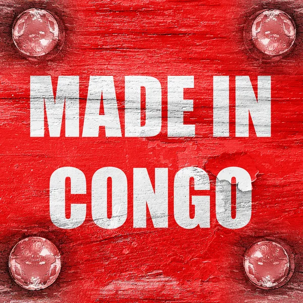 Зроблено в Конго — стокове фото
