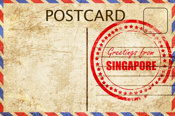 Saluti da singapore — Foto Stock