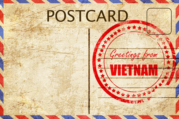 Groeten uit vietnam — Stockfoto