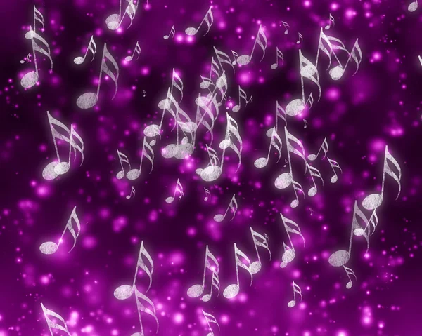 Musical notes on background — Stock Photo, Image