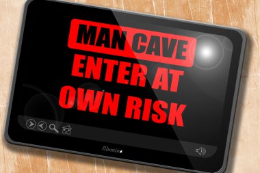 adam mağara işareti