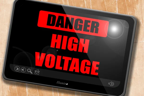 High voltage sign — Stock Photo, Image