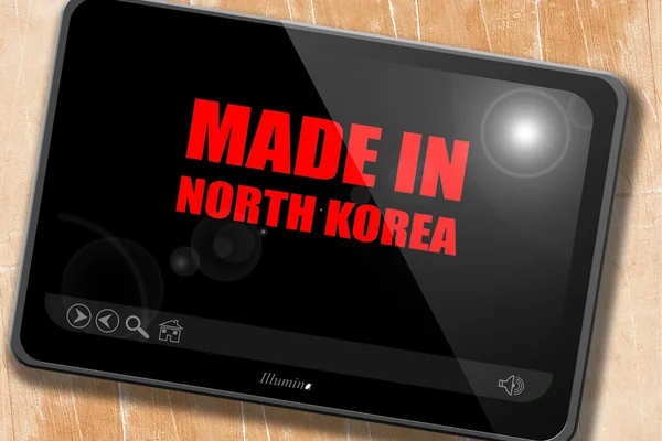 Feita na Coréia do Norte — Fotografia de Stock