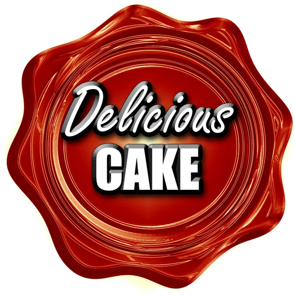 맛 있는 케이크 로그인 — 스톡 사진