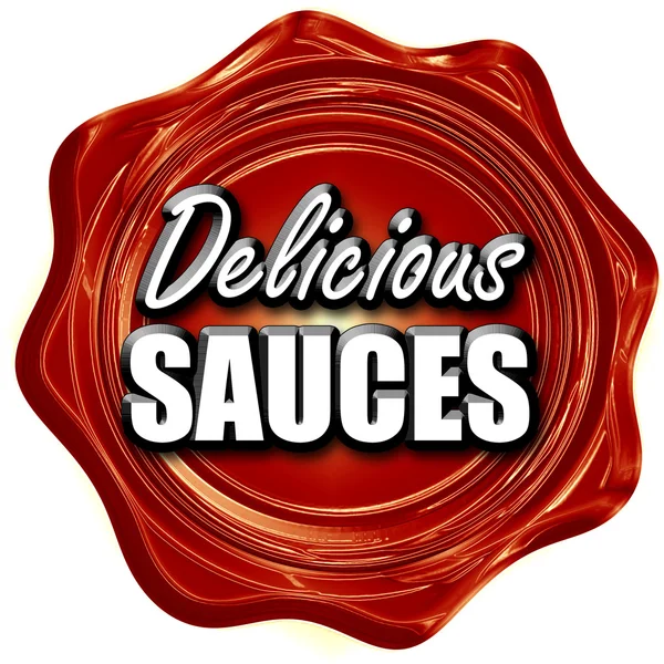 Delicious sauces sign — Stock Photo, Image