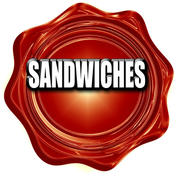 Leckeres Sandwich-Schild — Stockfoto